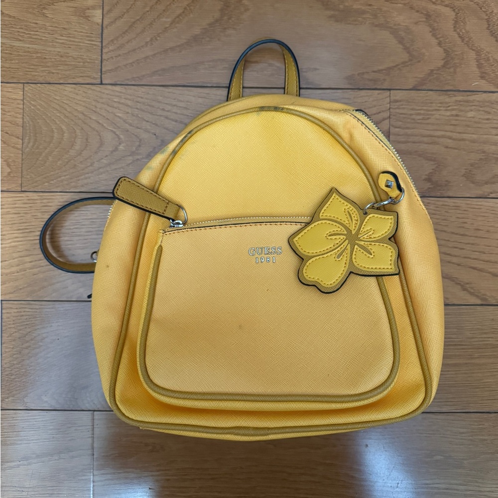 GUESS Mustard Yellow Backpack